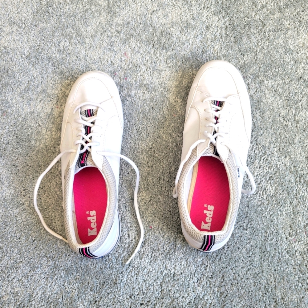 white KEDS sneakers